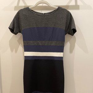 DKNYC Striped Bodycon Dress